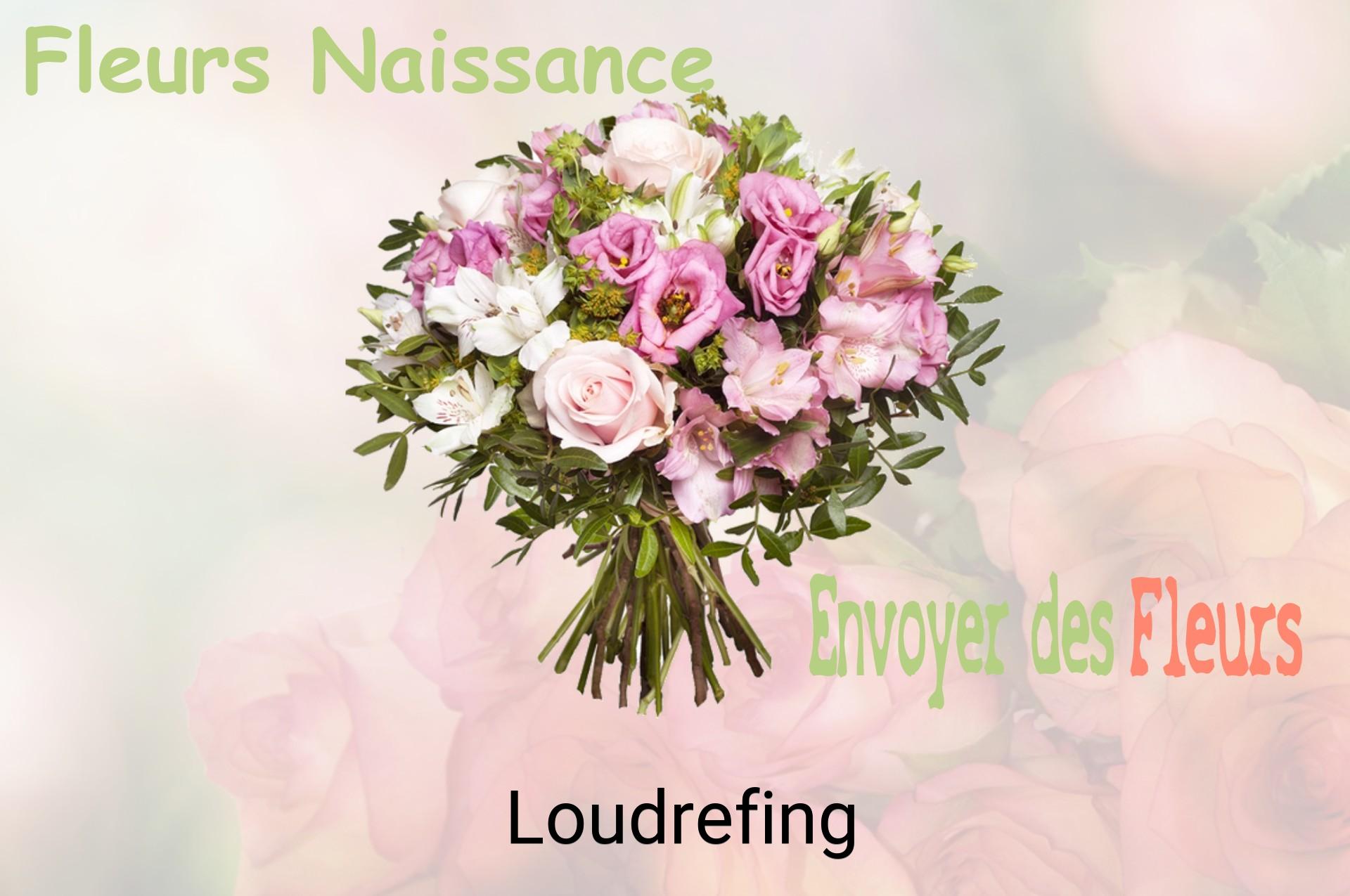 Bouquet de fleurs de naissance livré à Loudrefing